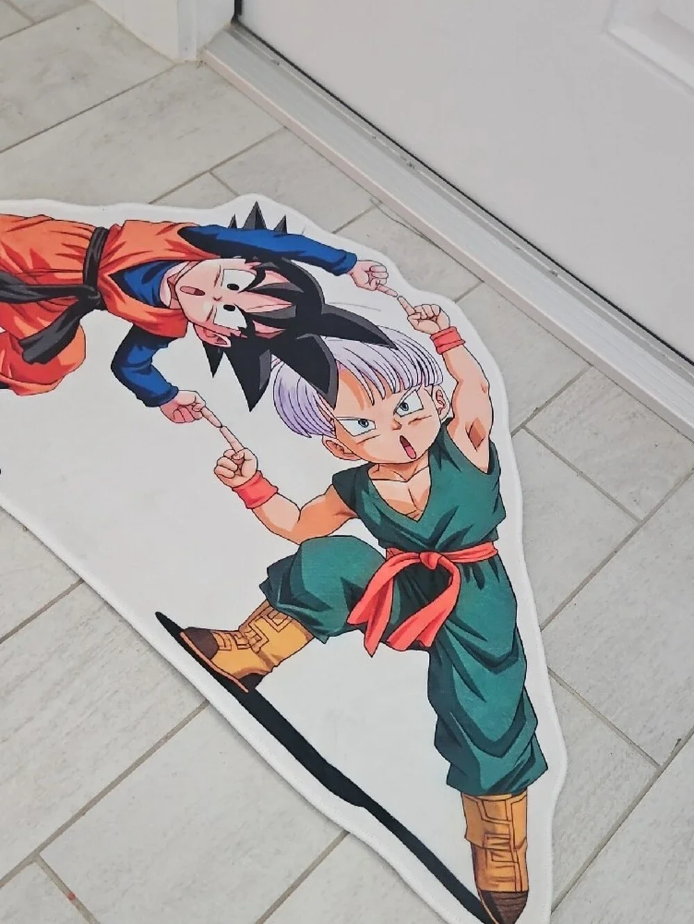 Dragon Ball Z Goku & Trunks Wall Decal - Bright Orange & Green